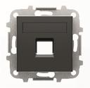 ABB Sky Niessen 2CLA851810A1501 Крышка с суппортом розетки компьютерной/телефонной (RJ45/RJ12, черная)