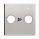 ABB Sky Niessen 2CLA855000A1301 Крышка розетки телевизионной (TV+R, серебро)