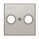 ABB Sky Niessen 2CLA855010A1301 Крышка розетки телевизионной (TV/R+SAT, серебро)