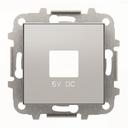 ABB Sky Niessen 2CLA858500A1301 Крышка розетки USB (2хUSB, серебро)