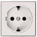 ABB Sky Niessen 2CLA858880A1101 Накладка розетки SCHUKO с контрольной подсветкой (2P+E, линза, белая)
