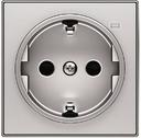 ABB Sky Niessen 2CLA858880A1301 Накладка розетки SCHUKO с контрольной подсветкой (2P+E, линза, серебро)