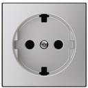 ABB Sky Niessen 2CLA858890A1301 Накладка розетки "плоской" SCHUKO (2P+E, серебро)