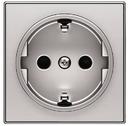 ABB Sky Niessen 2CLA858800A1301 Накладка розетки SCHUKO (2P+E, серебро)