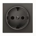 ABB Sky Niessen 2CLA858800A1501 Накладка розетки SCHUKO (2P+E, черная)