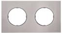 ABB Sky Moon 2CLA867200A4001 Рамка 2-постовая (нержавеющая сталь)