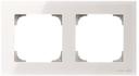 ABB Sky 2CLA857200A3001 Рамка 2-постовая (стекло белое)