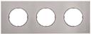 ABB Sky Moon 2CLA867300A4001 Рамка 3-постовая (нержавеющая сталь)