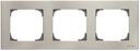 ABB Sky 2CLA857300A1401 Рамка 3-постовая (нержавеющая сталь)