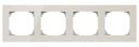 ABB Sky 2CLA857400A3001 Рамка 4-постовая (стекло белое)
