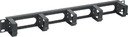 IEK CO05-1M5RM ITK Кабельный органайзер 19" 1U, 5 колец, черный