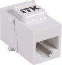 IEK CS7-1C5EU ITK Проходной адаптер кат.5E UTP, IDC Dual, тип Keystone Jack, белый