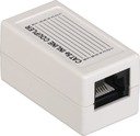 ITK Проходной адаптер кат.5E UTP, тип RJ45-RJ45 (8P8C), белый