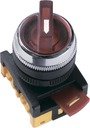 IEK BSW10-ANCLR-3-K04 АNСLR-22-3 переключатель на 3 фикс.полож.красный неон/240В I-O 1з+1р