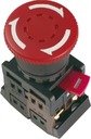 IEK BBG10-AE-K04 Кнопка AE-22 "Грибок" с фикс.красн.d22мм 240В 1з+1р