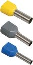IEK UTE10-D4-0-100 НГИ2 4,0-12 с изолированным фланцем (серый) (100 шт) наконечник-гильза