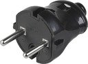 IEK EVP20-06-01-K02 ВПп20-02-Ст Вилка разборная прямая без з/к 6А черная