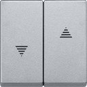 Schneider Electric System M MTN435560 Клавиша двойная для рольставней (алюминий)