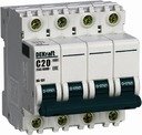 DEKraft ВА-101 11085DEK Автоматический выключатель четырехполюсный 1А (4.5 кА, C)
