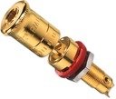 Jung LPK63RT Разъём для акустики (RCA, механизм, с красным кольцом)