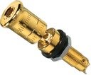 Jung LPK63SW Разъём для акустики (RCA, механизм, с черным кольцом)