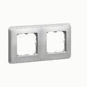 Legrand Cariva 695974 Рамка 2-постовая (универсальная, алюминий)