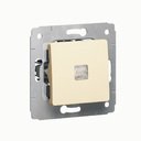 Legrand Cariva 695903 Переключатель одноклавишный (10 А, подсветка, под рамку, с/у, бежевый)