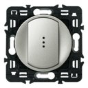 Legrand Celiane 696949 Переключатель одноклавишный (10 А, IP21, подсветка, под рамку, с/у, титан)