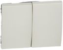 Legrand Valena 696884 Выключатель 2-клавишный (10 А, под рамку, с/у, алюминий)
