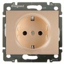 Legrand DIY Galea Life 696867 Розетка (16 А, шторки, з/к, под рамку, скрытая установка, титан)