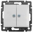 Legrand Valena 694278 Выключатель 2-клавишный (10 А, под рамку, с/у, белый)