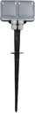 Legrand Plexo 069749 Розетка двойная переносная (16 А, 2x2К+3, крышка, IP55, в сборе, открытая установка, серый)