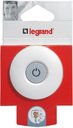 Legrand 050409 Вилка электрическая угловая с индикатором (16 А, белый/серый)