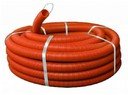 Труба гофр. ПНД Plast с зондом оранжевая d25мм (75м.) PROxima