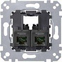 Schneider Electric System M MTN4576-0002 Розетка компьютерная (RJ45, cat.6, UTP, механизм, скрытая установка)