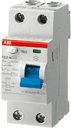 ABB F200 2CSF202101R2400 Выключатель дифференциального тока двухполюсный 40А 100мА (тип А)