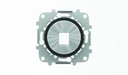 ABB Sky Moon 2CLA861810A1501 Крышка розетки телефонной/компьютерной (RJ12/RJ45, хром/черное стекло)
