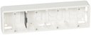 Legrand Mosaic 080284 Коробка монтажная 4-постовая (горизонтальная, белая)