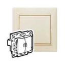 Legrand Valena 695630 Выключатель 2-клавишный (10 А, под рамку, с/у, с подсветкой, бежевый)