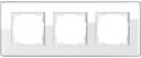 Gira Esprit Glass C 0213512 Рамка 3-постовая (белое стекло)
