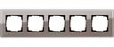 Gira Esprit Glass C 0215522 Рамка 5-постовая (дымчатое стекло)
