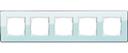 Gira Esprit Glass C 0215518 Рамка 5-постовая (салатовое стекло)