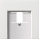 Gira F100 0276112 Крышка розетки USB (USB/TAE, белая глянцевая)