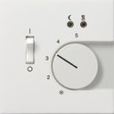 Gira F100 0394112 Терморегулятор для теплых полов (16 А, 230 В, под рамку, с/у, белый глянцевый)