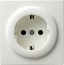 Gira S-Color 018840 Розетка SCHUKO с заземляющим контактом (16 А, под рамку, скрытая установка, белая)