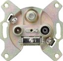 Gira ClassiX/ClassiX 093700 Розетка телевизионная оконечная (Radio+SAT+TV, механизм, с/у)