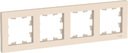 Schneider Electric AtlasDesign ATN000204 Рамка 4-постовая (бежевая)