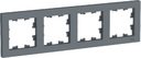 Schneider Electric AtlasDesign ATN000704 Рамка 4-постовая (грифель)
