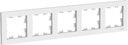 Schneider Electric AtlasDesign ATN000105 Рамка 5-постовая (белая)