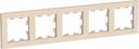 Schneider Electric AtlasDesign ATN000205 Рамка 5-постовая (бежевая)